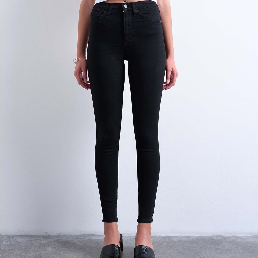 Topshop Women's Jamie Black Skinny Jeans
